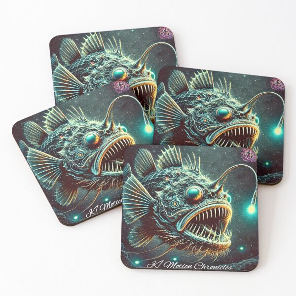 Item preview, Cosmic Angler – Bioluminescent Deep Sea Horror | KMotionChronicles designed and sold by KMChronicles.