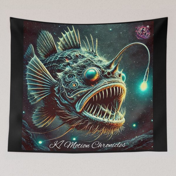 Item preview, Cosmic Angler – Bioluminescent Deep Sea Horror | KMotionChronicles designed and sold by KMChronicles.
