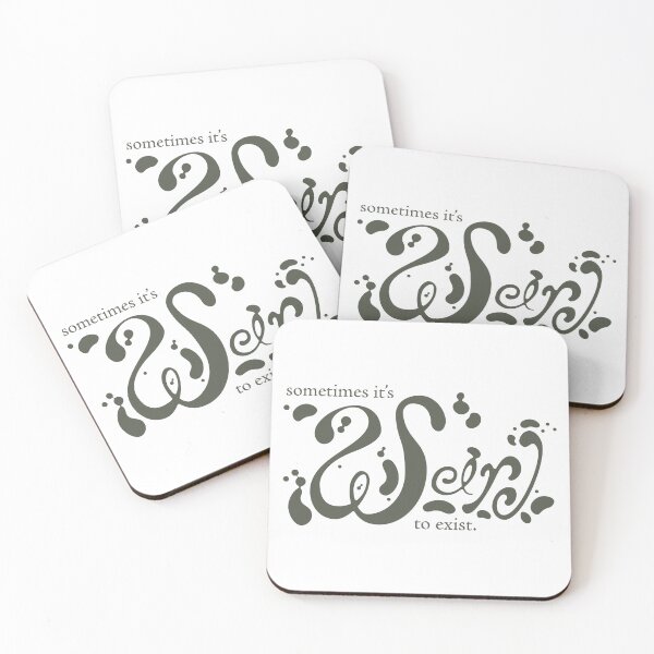 Item preview, Sometimes It's weird to exist - Black designed and sold by HelveticaHero Designs.