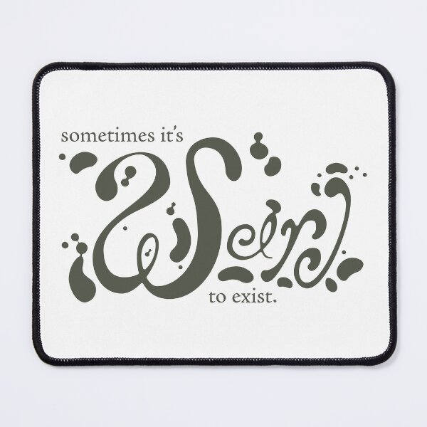 Item preview, Sometimes It's weird to exist - Black designed and sold by HelveticaHero Designs.