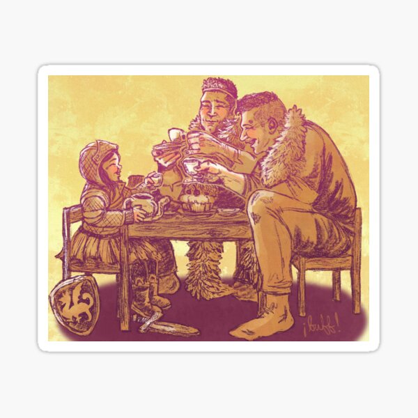 tea time with knight princess jee Sticker
