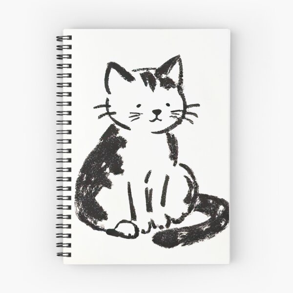 Item preview, Cute Ink Sketch of a Playful Cat designed and sold by SunkenCost.