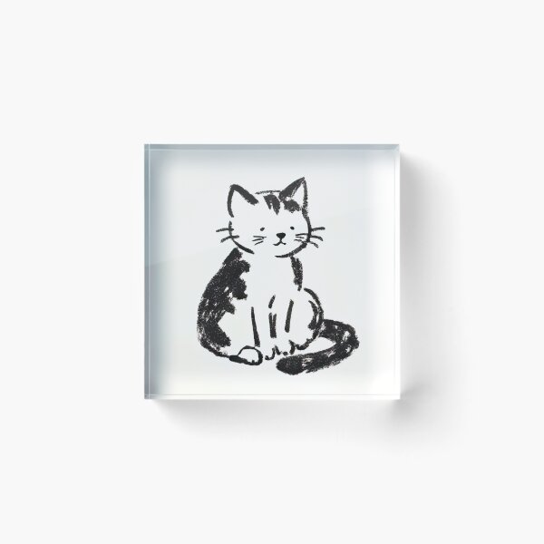 Item preview, Cute Ink Sketch of a Playful Cat designed and sold by SunkenCost.