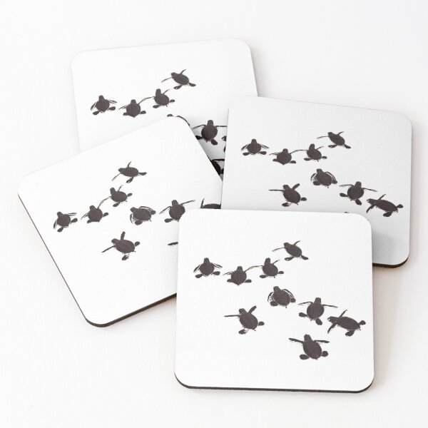 Item preview, Baby Sea Turtle Silhouettes designed and sold by Marine Wonders.