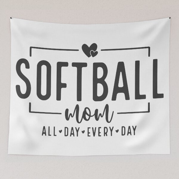 Item preview, Softball Mom All Day Every Day designed and sold by DivaDoodle.
