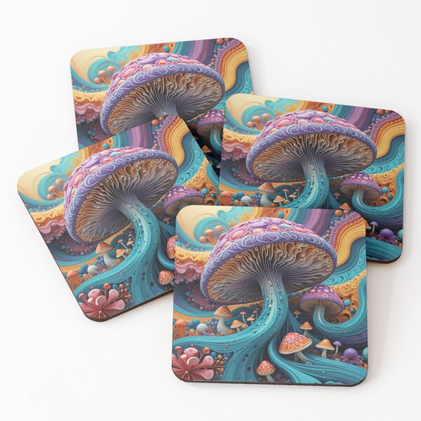 Item preview, Psychedelic Mushroom Fantasy designed and sold by Harmonic_Layers.