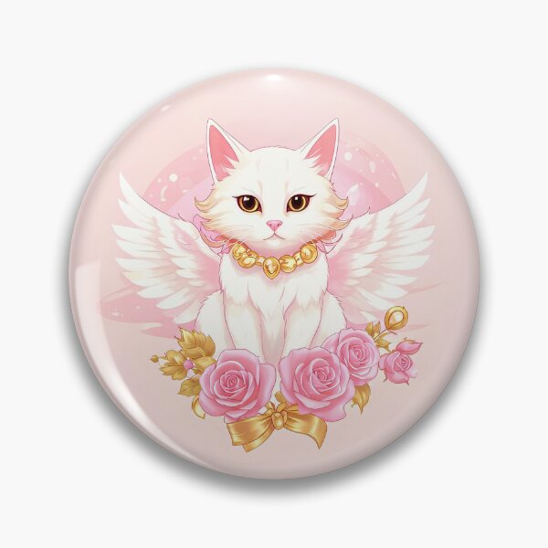 Item preview, Cat angel among roses. designed and sold by Natalia-Vlad.