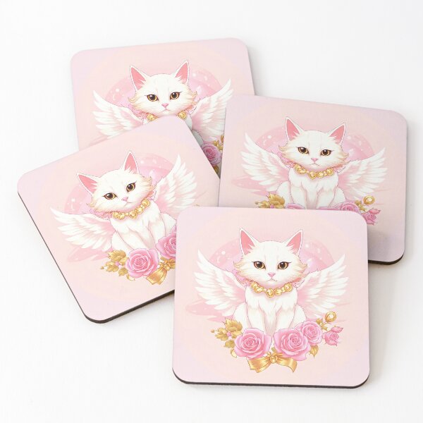 Item preview, Cat angel among roses. designed and sold by Natalia-Vlad.