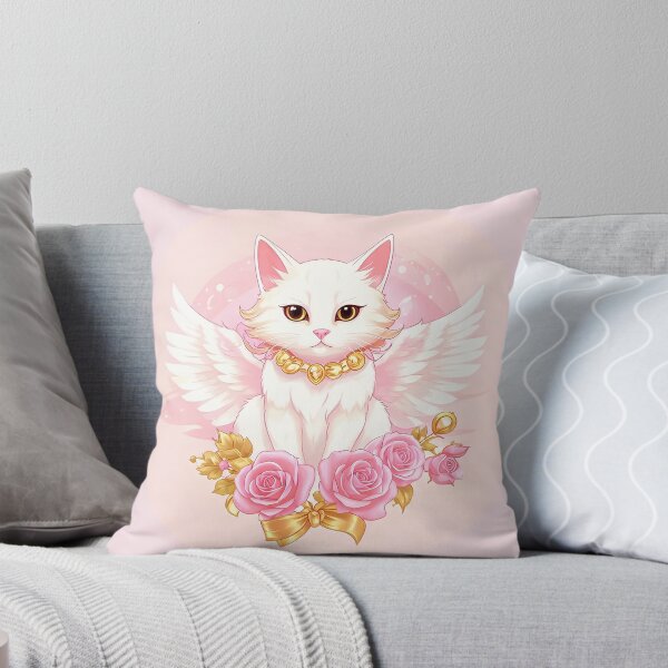 Item preview, Cat angel among roses. designed and sold by Natalia-Vlad.