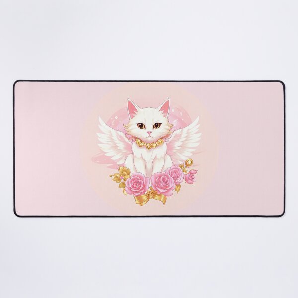 Item preview, Cat angel among roses. designed and sold by Natalia-Vlad.