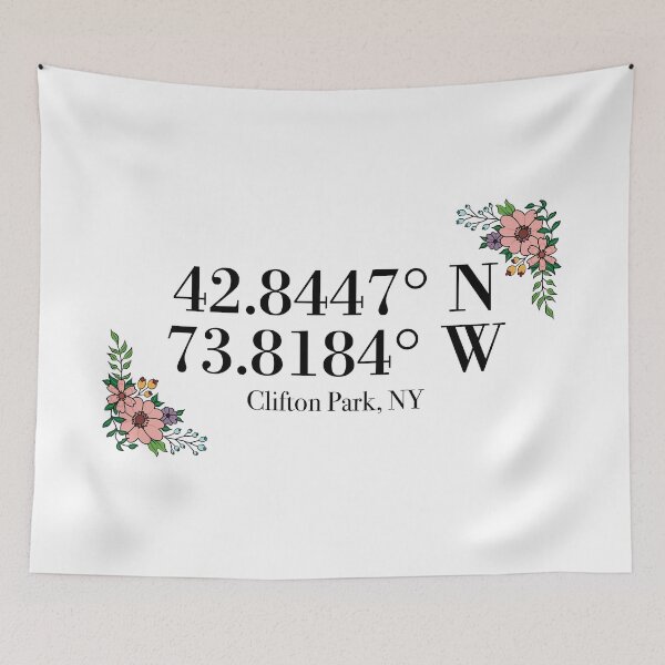 Item preview, Clifton Park, NY Coordinates designed and sold by mynameisliana.