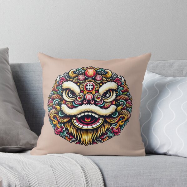 Item preview, Chinese Lion Dance Face designed and sold by Myra365Art.