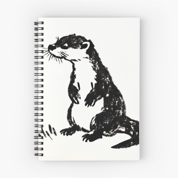 Artikelvorschau, Tintenskizze eines verspielten Otters entworfen und verkauft von SunkenCost.