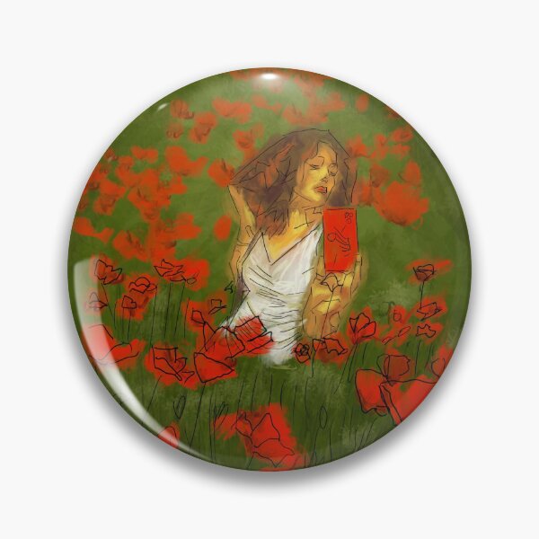 Item preview, Reflections in a Poppy Field – Dreamlike Floral Portrait designed and sold by Coral Leontine Arts.
