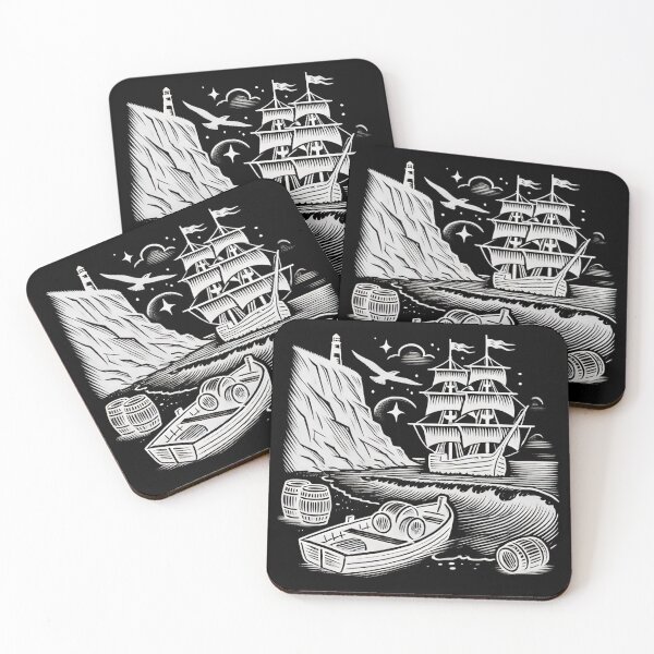 Item preview, Cornish Smuggler – Nautical Storytelling Linework Design designed and sold by D'riftr.