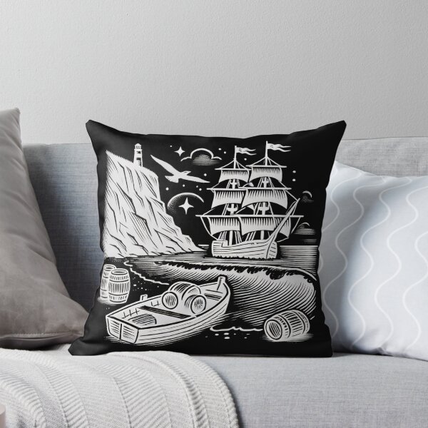 Item preview, Cornish Smuggler – Nautical Storytelling Linework Design designed and sold by D'riftr.