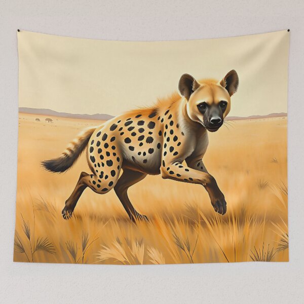 Item preview, Spotted Hyena Portrait Safari Animal Wildlife Conservation designed and sold by kakarikihill.