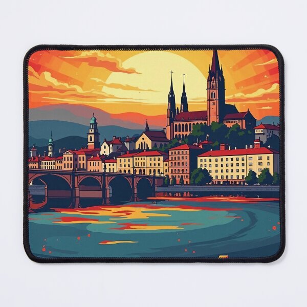 Item preview, Retro Pop Art Poster of Zagreb | Vintage City Artwork | Retro Travel Poster | Pop Art Design of Zagreb designed and sold by PaintedPixels01.