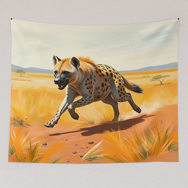 Item preview, African Spotted Hyena Portrait Safari Wildlife Conservation designed and sold by kakarikihill.