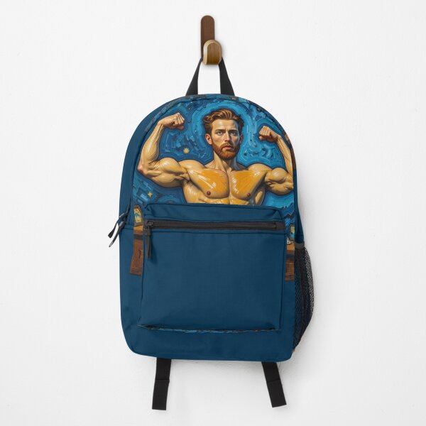 Vista previa del artículo con la obra «Vincent van Gogh, culturista», diseñado y vendido por Suc Designs.