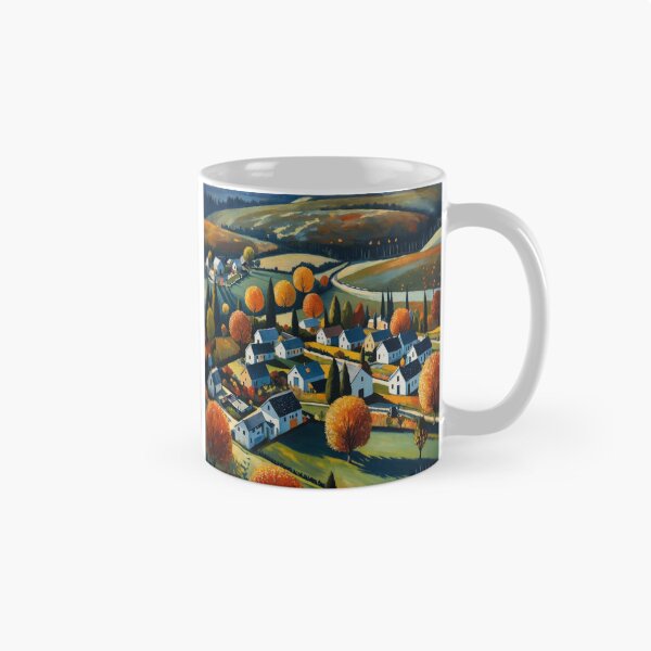 Item preview, AUTUMN VILLAGE COLORFUL ARTWORK designed and sold by Infopreneur1231.