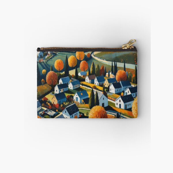Item preview, AUTUMN VILLAGE COLORFUL ARTWORK designed and sold by Infopreneur1231.