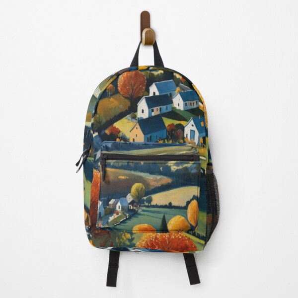 Item preview, AUTUMN VILLAGE COLORFUL ARTWORK designed and sold by Infopreneur1231.