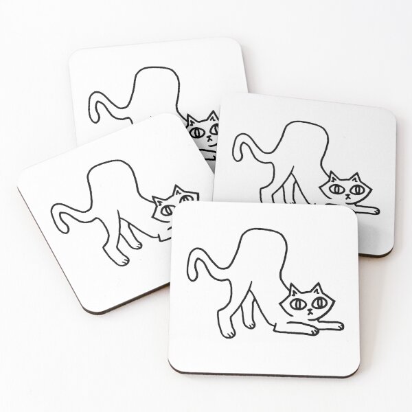 Item preview, cat in pseudo-downward dog designed and sold by kenzclaireheard.