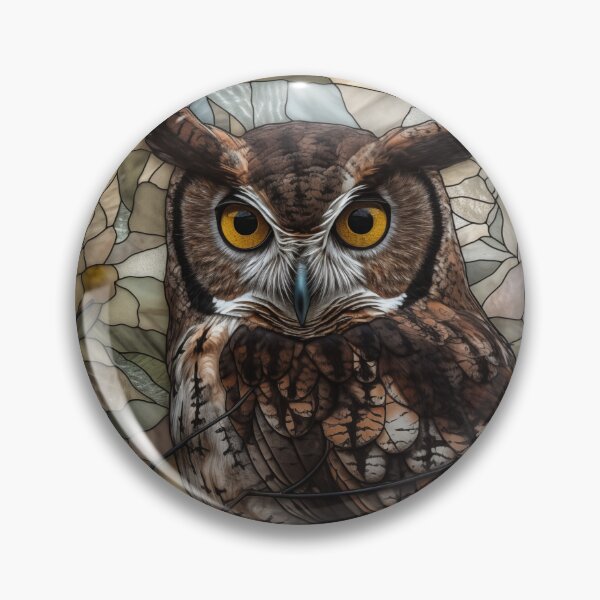 Item preview, Owl in Stained Glass designed and sold by RedHandedOD.