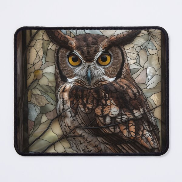 Item preview, Owl in Stained Glass designed and sold by RedHandedOD.