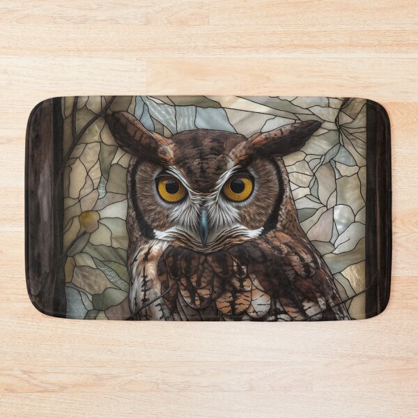 Item preview, Owl in Stained Glass designed and sold by RedHandedOD.