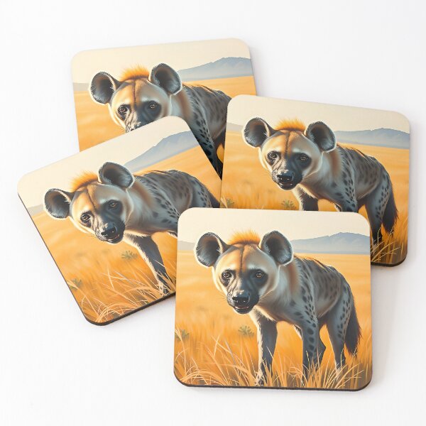 Item preview, Spotted Hyena Portrait African Savanna Wildlife Conservation designed and sold by kakarikihill.