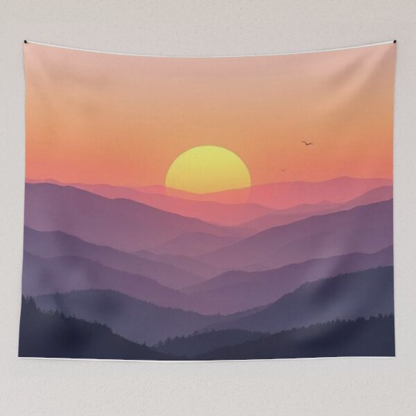 Item preview, Serene Mountain Sunset designed and sold by bjrcy.