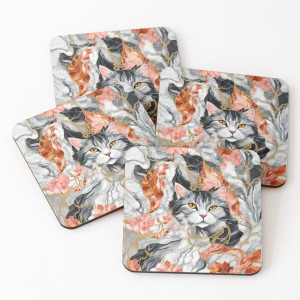 Item preview, Cat Peeking Out Of Marble Vein designed and sold by Ciervo Primavera.