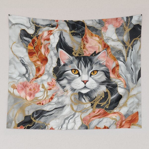 Item preview, Cat Peeking Out Of Marble Vein designed and sold by Ciervo Primavera.