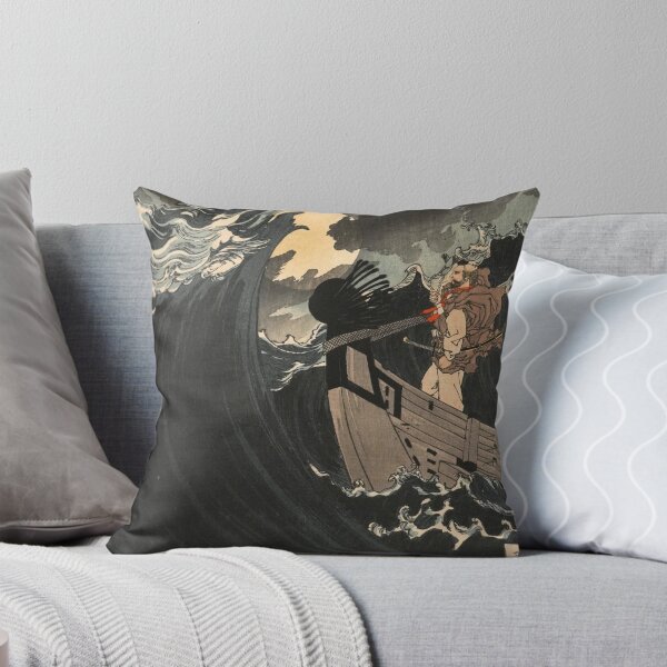 Item preview, Yoshitoshi (1839 - 1892) Moon Above the Sea at Daimotsu Bay designed and sold by RickE.