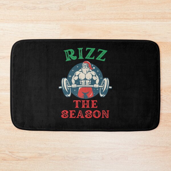 Item preview, Rizz the Season funny rizz Christmas Muscle Santa Deadlift designed and sold by snowry.