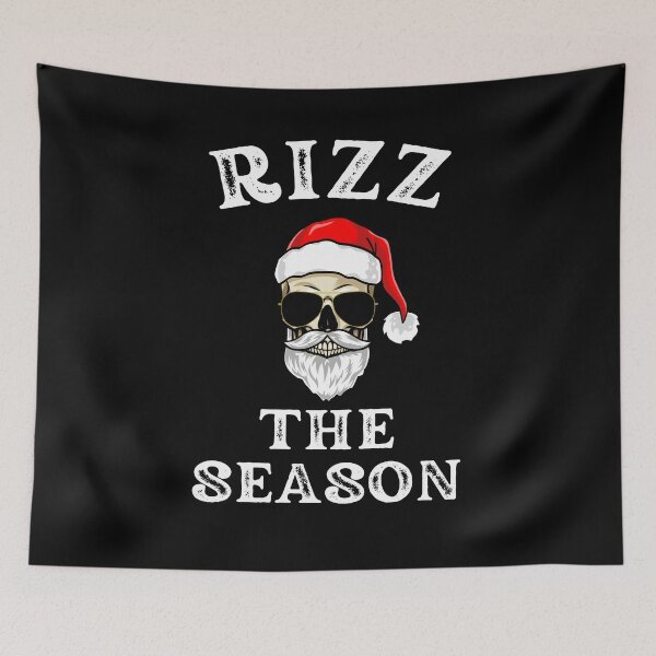 Item preview, Rizz the Season funny rizz saying Skeleton Santa Christmas designed and sold by snowry.