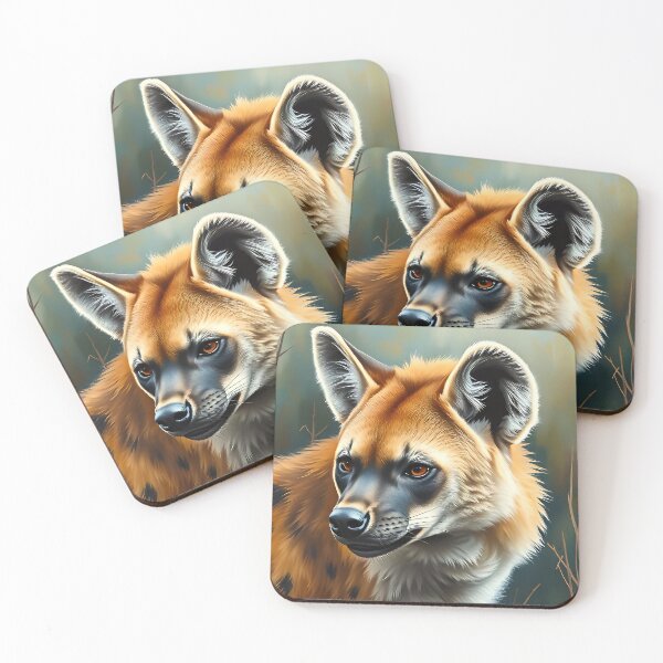 Item preview, Realistic Spotted Hyena Portrait African Savanna Wildlife Conservation designed and sold by kakarikihill.