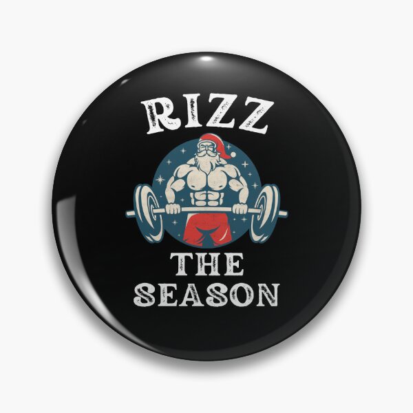 Item preview, Rizz the Season rizz humor Christmas Muscle Santa Deadlift designed and sold by snowry.