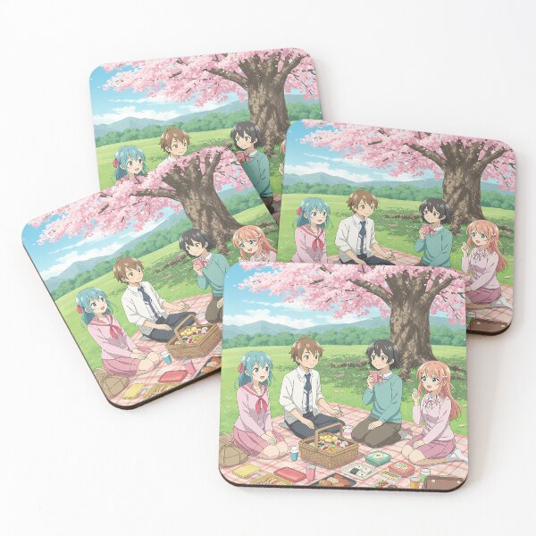 Item preview, Friends Picnic Scene Serene Nature Tokyo Japan Art designed and sold by ART ATTACK ZONE.