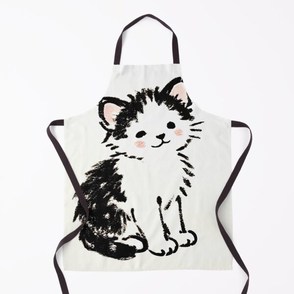 Item preview, Cute Adorable Ink Sketch of a Fluffy Kitten designed and sold by SunkenCost.