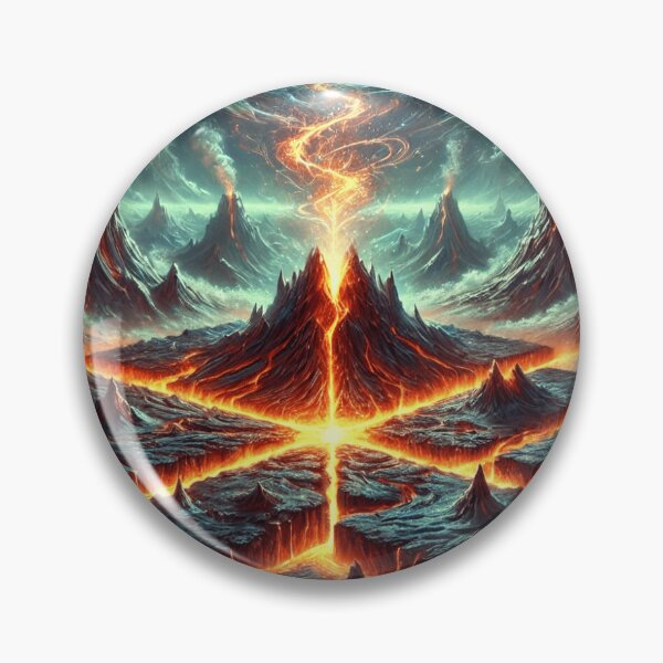 Item preview, Lava Grid – The Burning Land of Creation designed and sold by AbstractAnom.