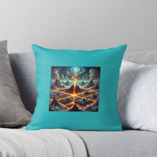 Item preview, Lava Grid – The Burning Land of Creation designed and sold by AbstractAnom.