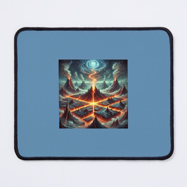 Item preview, Lava Grid – The Burning Land of Creation designed and sold by AbstractAnom.