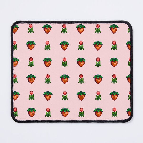 Item preview, Stardew Strawberry and Tulip Pattern in Pink designed and sold by Bookboned.