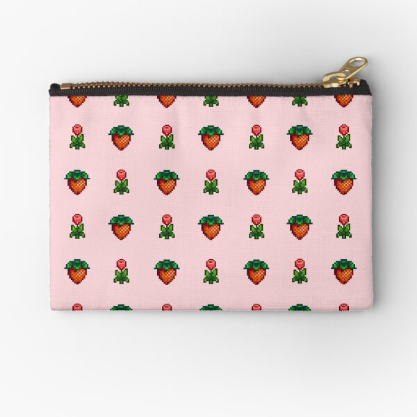 Item preview, Stardew Strawberry and Tulip Pattern in Pink designed and sold by Bookboned.
