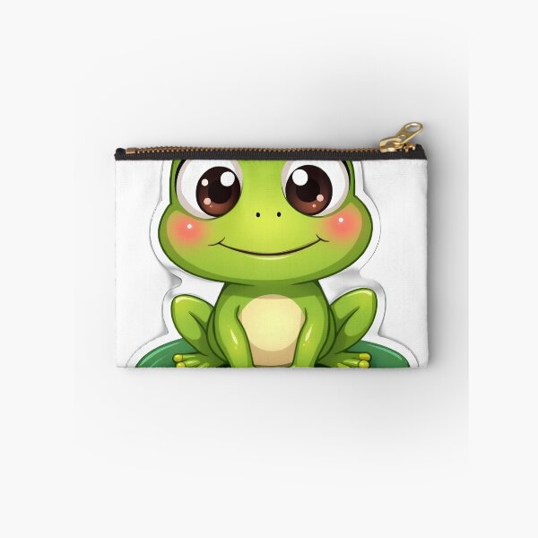Item preview, Cute Crowned Frog on Lily Pad Sticker designed and sold by JossDesign15.