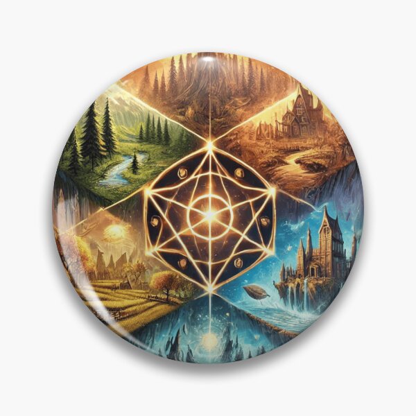 Item preview, The Elemental Convergence – Fantasy World Map designed and sold by AbstractAnom.
