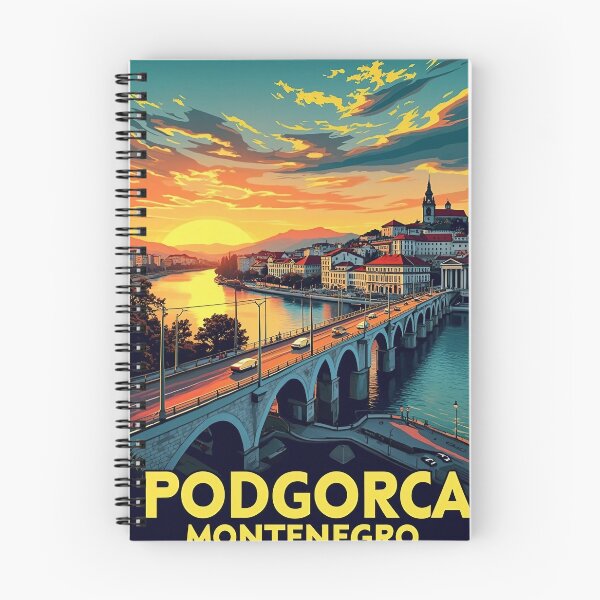 Item preview, Retro Pop Art Poster of Podgorica Montenegro | Vintage Pop Art | Retro Art Poster | Montenegro City Art | Pop Art Travel Poster designed and sold by PaintedPixels01.